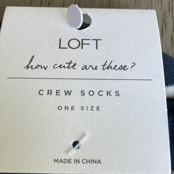 Women’s Loft 2 Pairs Crew Socks - Navy - Picture 3 of 4